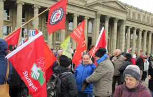 Demo gegen Rassismus am 16.01.2016 in Stuttgart